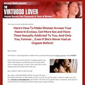 The Virtuoso Lover – secrets and ways of masterful enthusiasts and intercourse gods