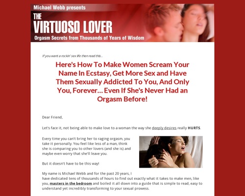 The Virtuoso Lover – secrets and ways of masterful enthusiasts and intercourse gods