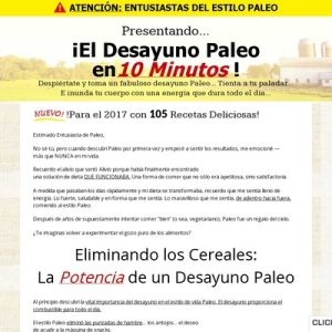 Spanish model of Paleo Breakfast Bible