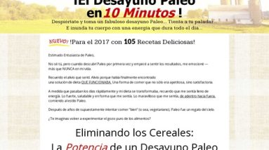 Spanish model of Paleo Breakfast Bible