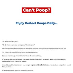 The Most Lucrative Constipation Provide On Clickbank – Peak BioBoost