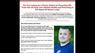 Deceleration Coaching to Prevent ACL Tears